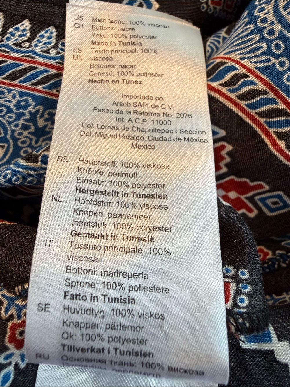 Sandro Paris John Mixed Print Midi Shirt Dress EU 38 US M - Picture 11 of 11